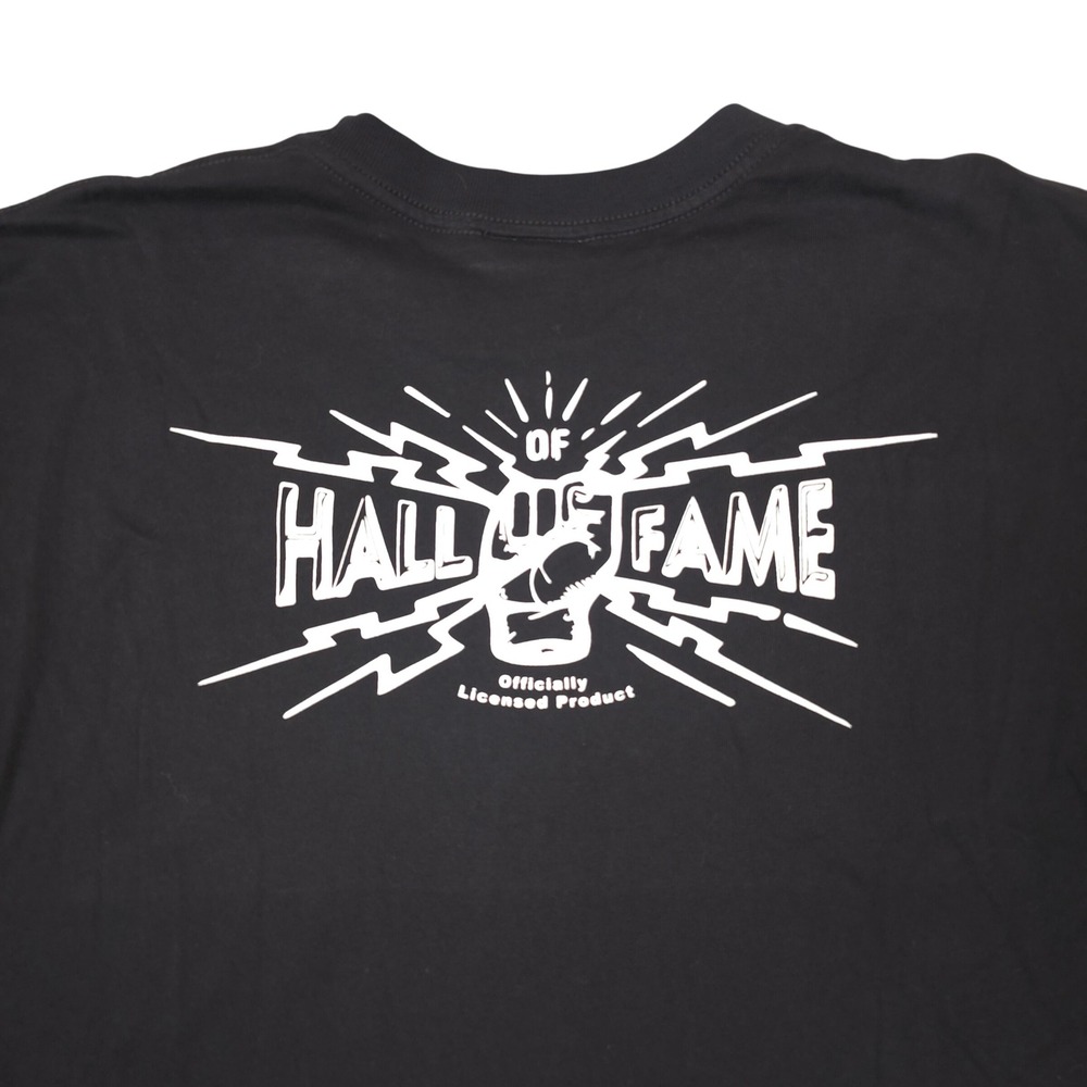 Hall Of Fame Black‎ Graphic T Shirt Streetwear Fist Skull Logo Large